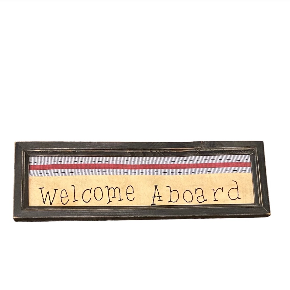 Embroidered Artwork in Wooden Frame